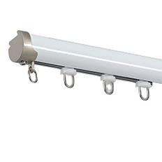 Aluminiumlegering gardin spår rumsavdelare tyst gardinskena tak/väggmontering 600 cm gardinstång för företag och hem.