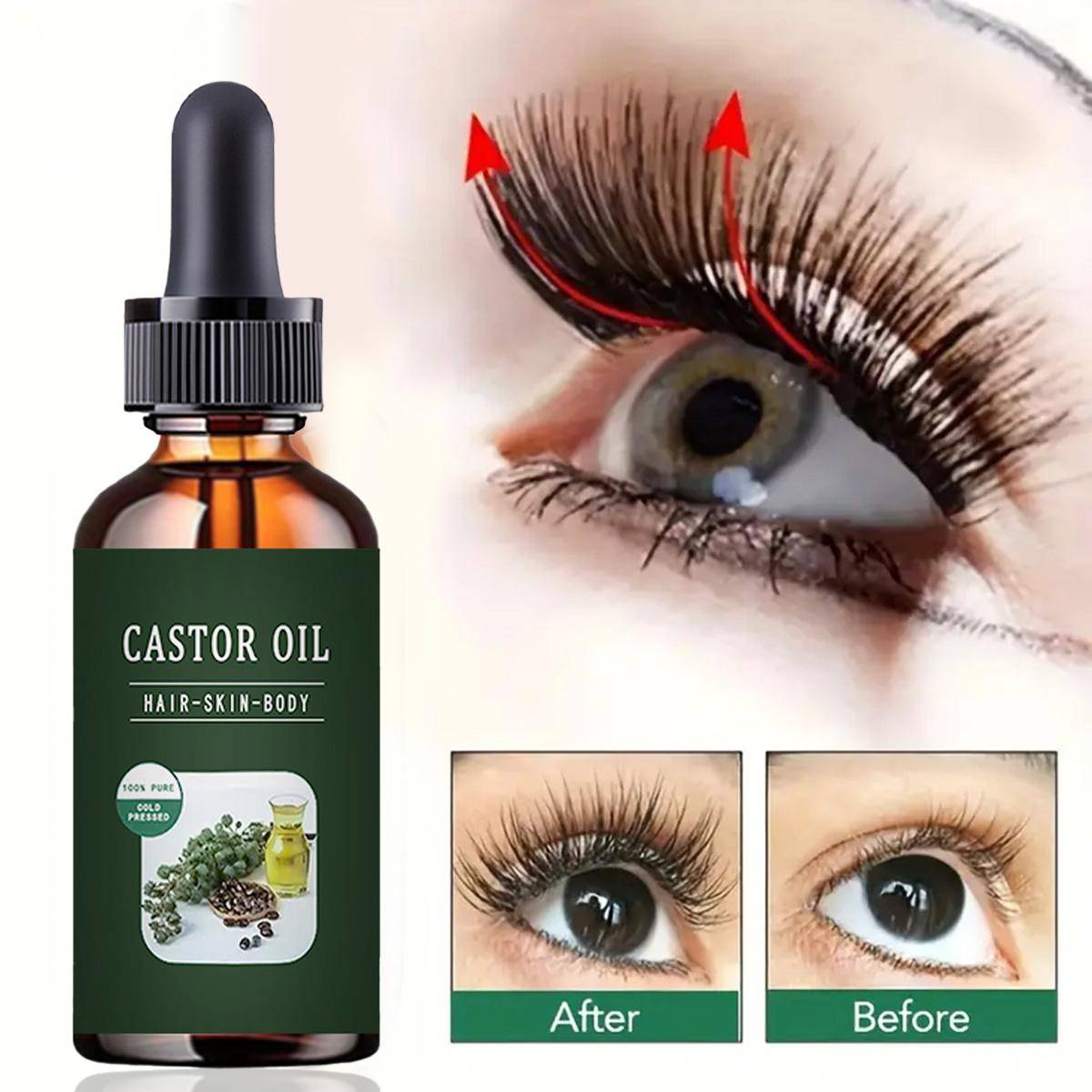 Ögonfranstillväxt eterisk olja Eyelash Life Up Hår Snabbväxande Serum Fransar Längre ögonfransar Tjockare ögonbryn