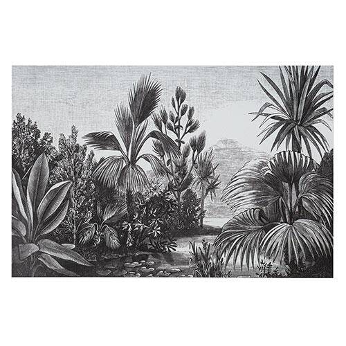 Colonial dækkeserviet - Sort & hvid 45 x 30 cm.