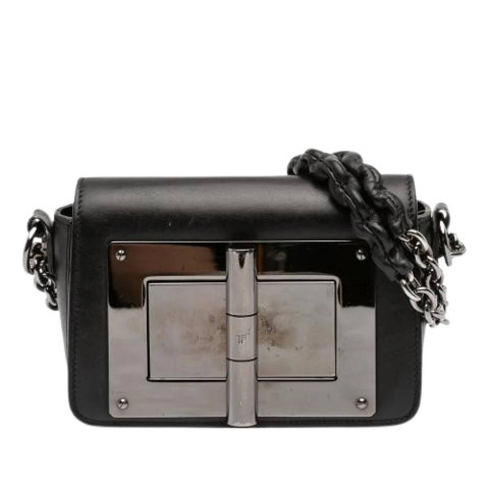 Tom Ford Pre-owned Pre-owned Natalia Cross Body Bag - Vintage - Dame - Sort - ONE SIZE - Læder