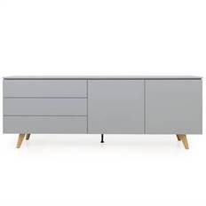 SIDEBOARD PLAIN - GRÅLACKAD OCH EK