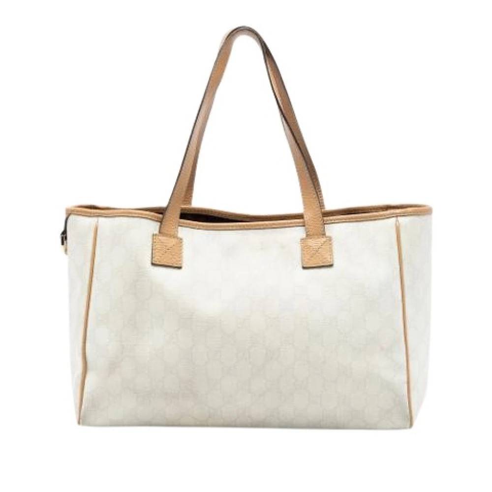 Gucci Vintage Pre-owned Canvas gucci-tasker - Vintage - Dame - Hvid - ONE SIZE -