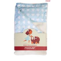 Moover - Sengetøj til dukkevogn - blå