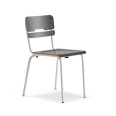 Elevstol SCIENTIA, sits 390x390 mm, höjd: 460 mm, vit/antracitgrå