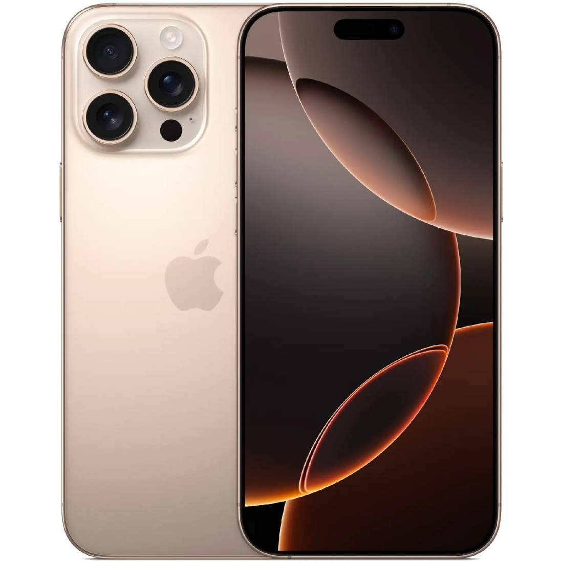 iPhone 16 Pro Max 512 GB – Desert Titanium, 6,9" skärm