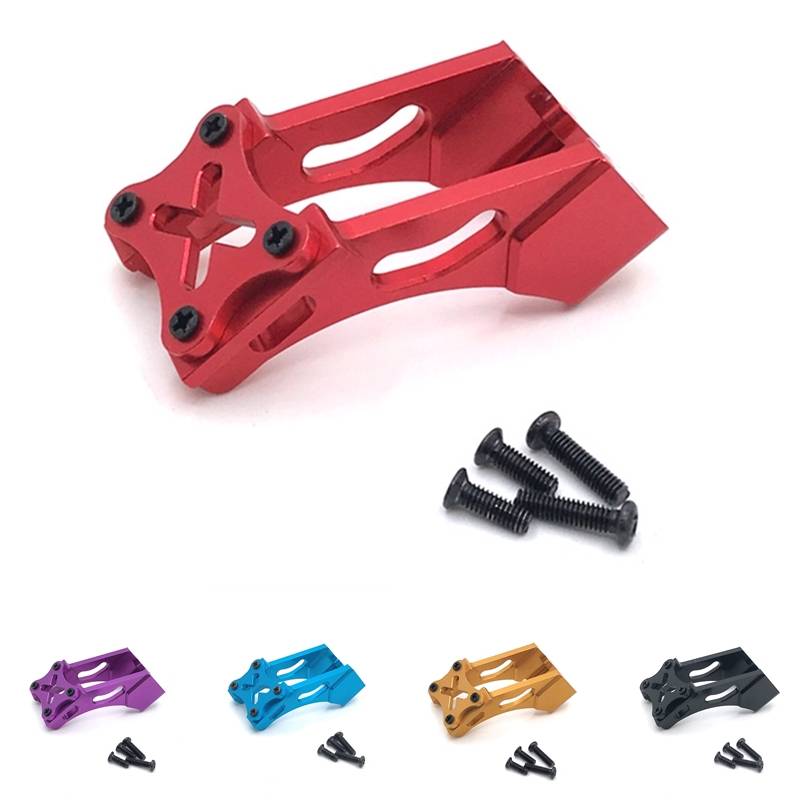 For Wltoys 144001 144010 124007 124017 124019 184016 Metal Tail Wing Mount Fixing Bracket RC Car Upgrade Parts Accessories