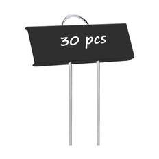 30 Metal Plant Weatherproof Garden Reusable Nursery Tags for Vegetables Herbs Flowers Black Pieces, Labels, Markers, Greenhouse,