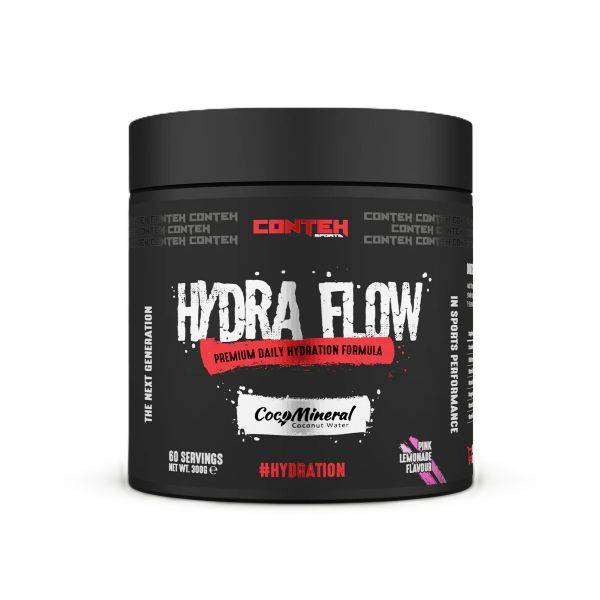 Conteh Sports - Hydra Flow - Electrolyte Drink, Pink Lemonade - 300g (Pink Lemonade - 300g)