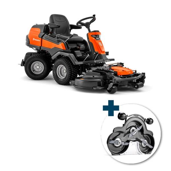 Husqvarna R 420TsX AWD inkl. Combi 112 klippebord inkl. fri levering, montering og klargøring.