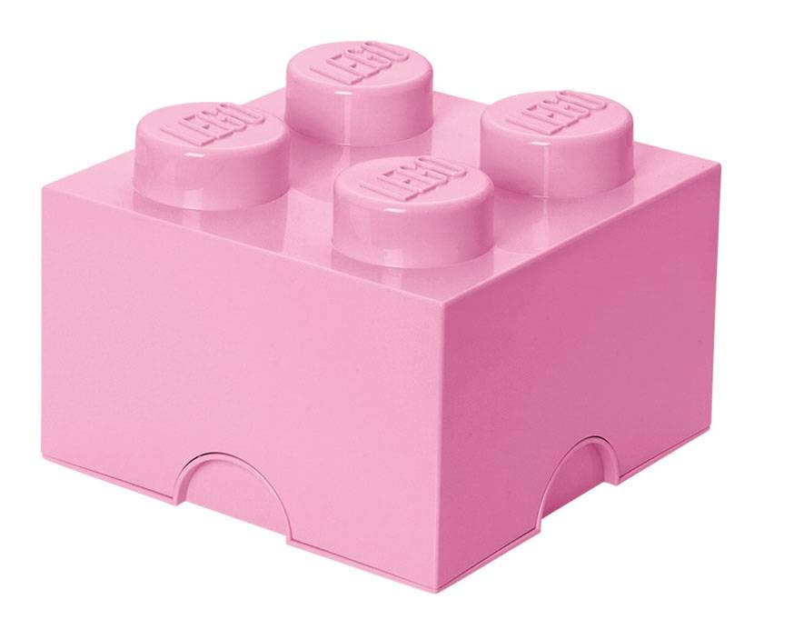 Förvaringslåda 4 prickar - Rosa