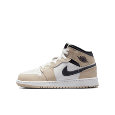 Air Jordan 1 Mid-sko til større børn - hvid - 35.5