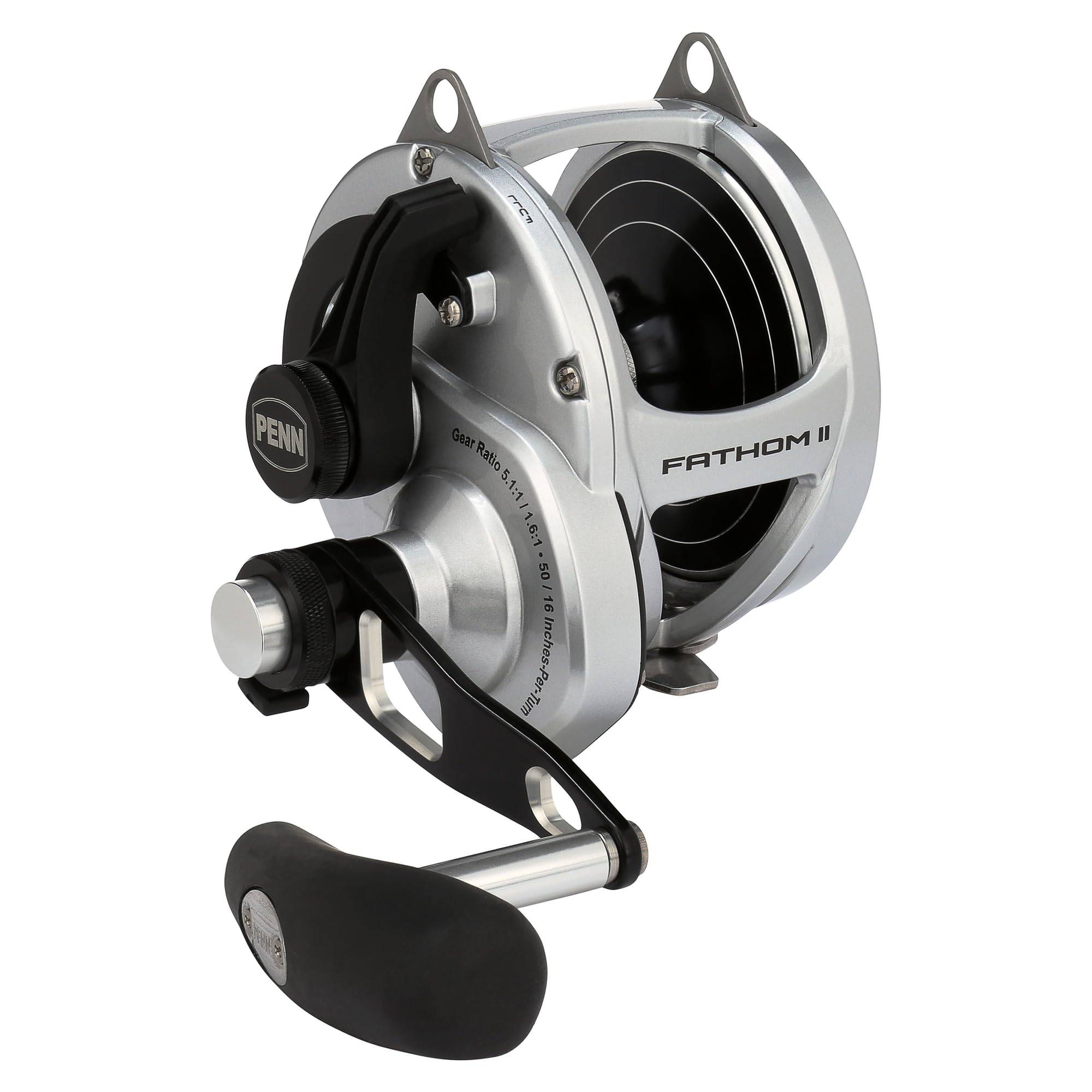 PENN Fathom II 60NLD2 Narrow Spool Offshore Durable and 2-Speed Reel, Heavy-Duty