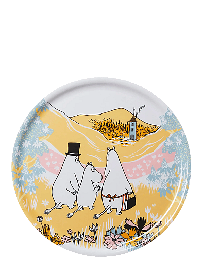Arabia Moomin tray 35cm Family Time - Serveringstillbehör - MULTICOLOR / white