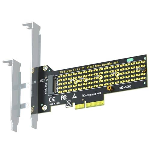 GLOTRENDS PA22110 M.2 NVMe till PCIe 4.0 X4-adapter för 22110 M.2 NVMe SSD