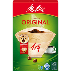 Melitta® kaffefilter Original, 1x4®, brun, 80 st