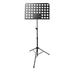 Lätt Notställ Notställ, Gitarrtillbehör, Hopfällbart Notställ, Bärbart Notställ, Musikställ For Violinkonsert Bärbar Musikstativ(Black)
