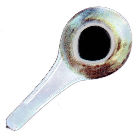 Pro 3D Tapped Eyes Silver/Yellow - 3mm