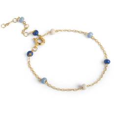 ENAMEL Copenhagen Lola Bold Marine armbånd forgyldt sølv (15 + 4 cm)
