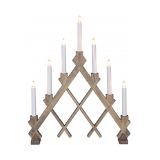 Star Trading Rut 7 träljusstake 43 cm Brun