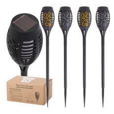 Fakkelformede LED-havelys 4-pak