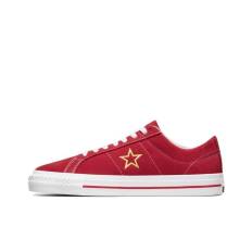 Converse One Star Pro Suede Low Varsity Red Unisex Sneakers White Gold A06646C 47.5