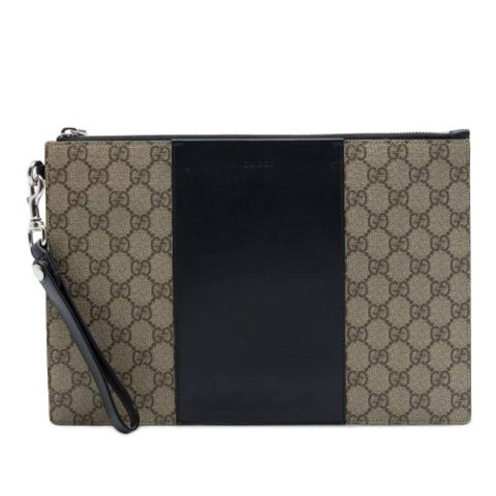 Gucci Vintage - Pre-owned Canvas Clutch Vintage - Dam - ONE Size - Läder