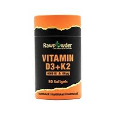 Vitamin D3 4000 IE + K2 80μg 90 kap Rawpowder ”Mängdtabatt”