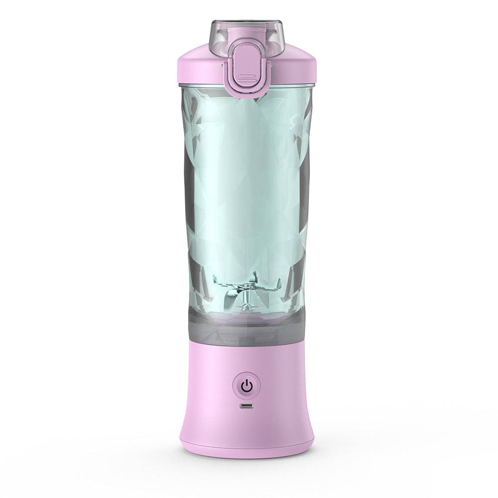 Portable Blender Juicer Personal Size Blender For Shakes And Smoothies With 6 Blade Mini Blender Kitchen Gadgets - Light Purple / USB