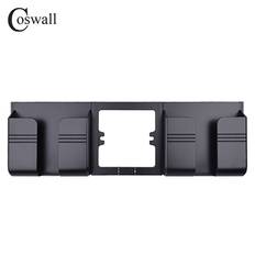 Coswall Type-C Interface Black wall EU standard plug with USB charging port