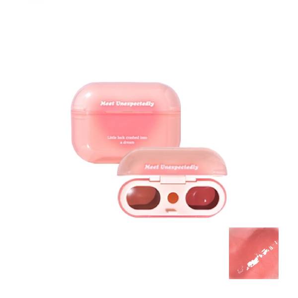 Gogo Tales - Double Spell Lip Cream - 2.8g*2 - G01 Whispers in Dreams - Pink