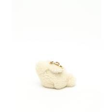 Loewe Bunny Coin Purse Charm in Shearling - White (8x12x6 cm)