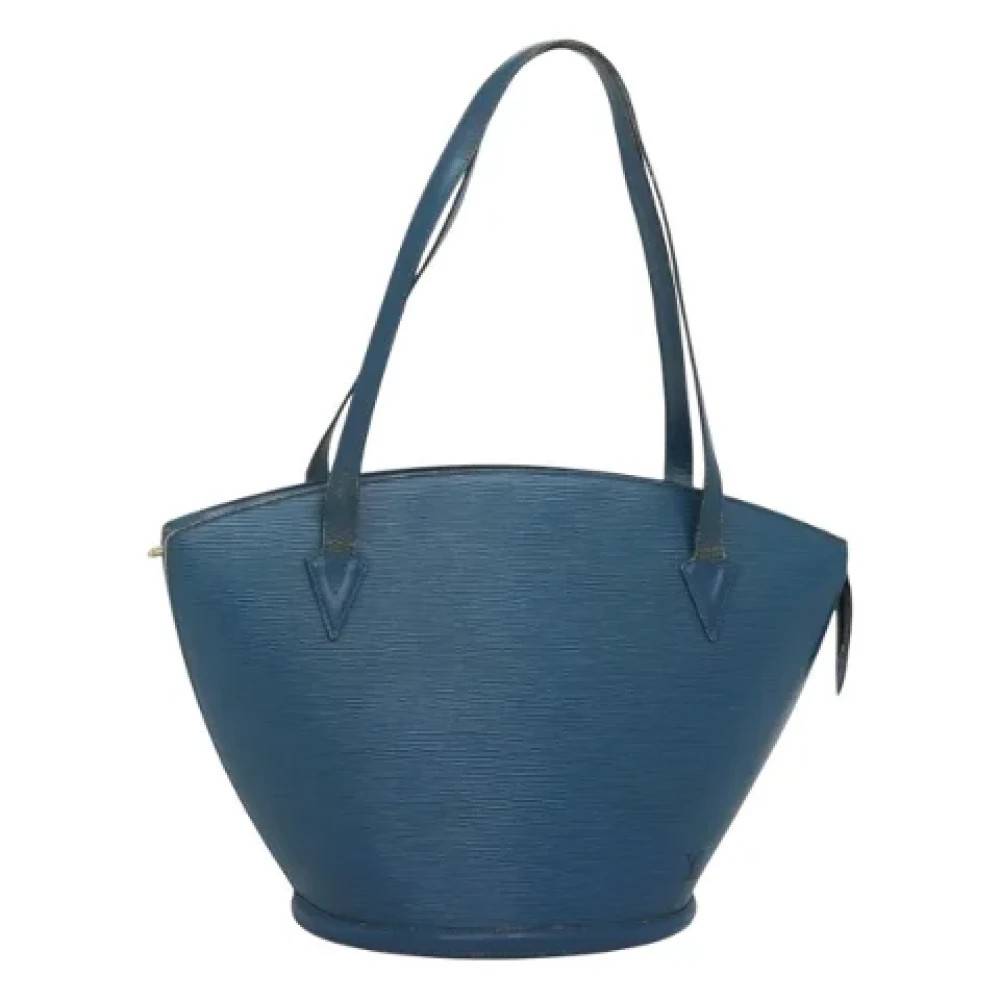 Louis Vuitton Vintage Pre-owned Vintage Skuldertaske - Vintage - Dame - Blå - ONE SIZE - Uld