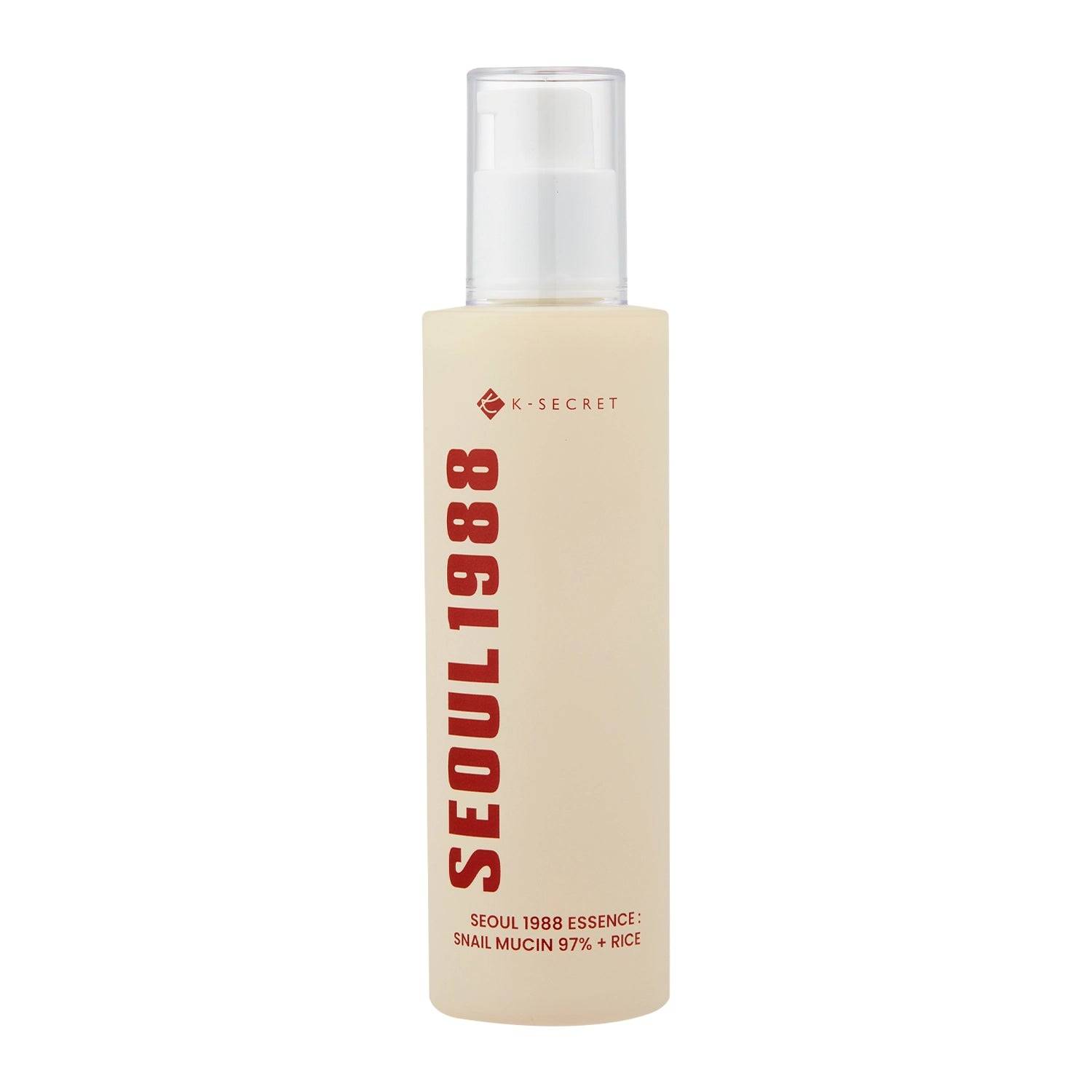 K-SECRET SEOUL 1988 Essence Snail Mucin 97% Rice Essenza Lenitiva 100ml — Essenza