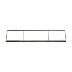 Shelf, hdwired, black -stained - Black stain / Shelf: Mango Wood , Frame: Iron / l: 130 cm, w: 25 cm, h: 24.5 cm