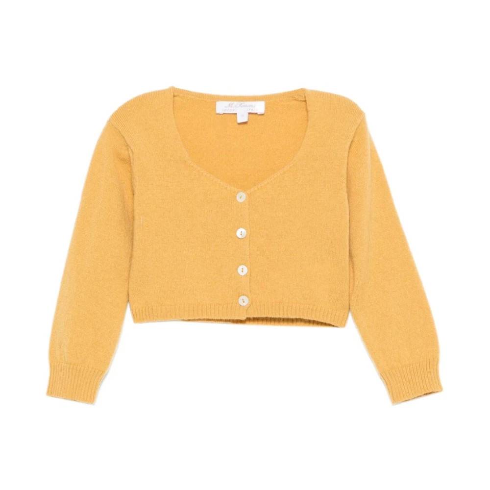 Mariella Ferrari Mgu19Sen Cardigan - Kids - Dame - Gul - 3 Y | 98 CM -