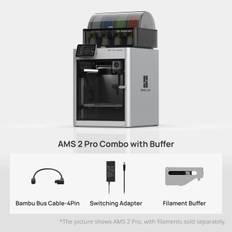 Bambu Lab X1 Carbon Combo 3D printer med AMS2 Pro, 256 x 256 x 256 mm.
