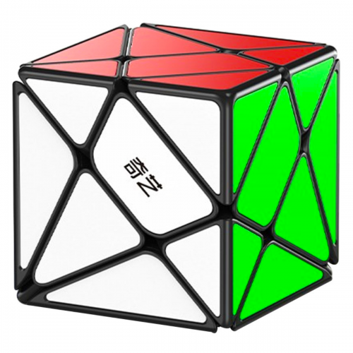 QiYi Axis S 3x3 Cube Black (Tiled) - Rubiks Kub