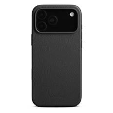 WOOLNUT iPhone 17 Pro Max Ægte Læder Cover - MagSafe Kompatibel - Sort