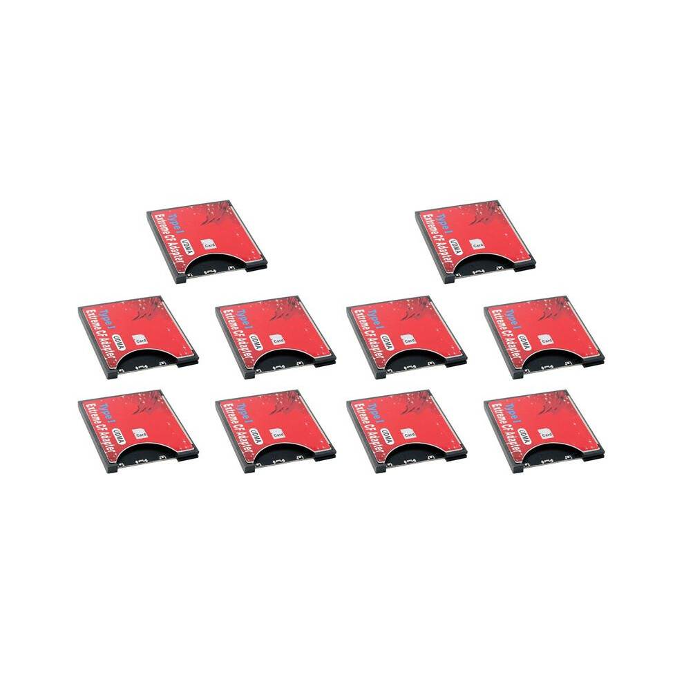 10X New to CF Card Sleeve Supports Wireless WIFI Card Type I Adapter SLR Camera Red