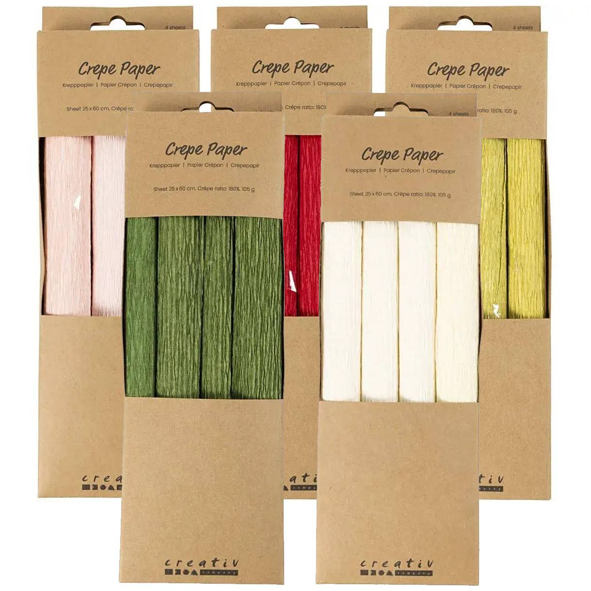 Creativ Company Crepepapper 4 ark Off White