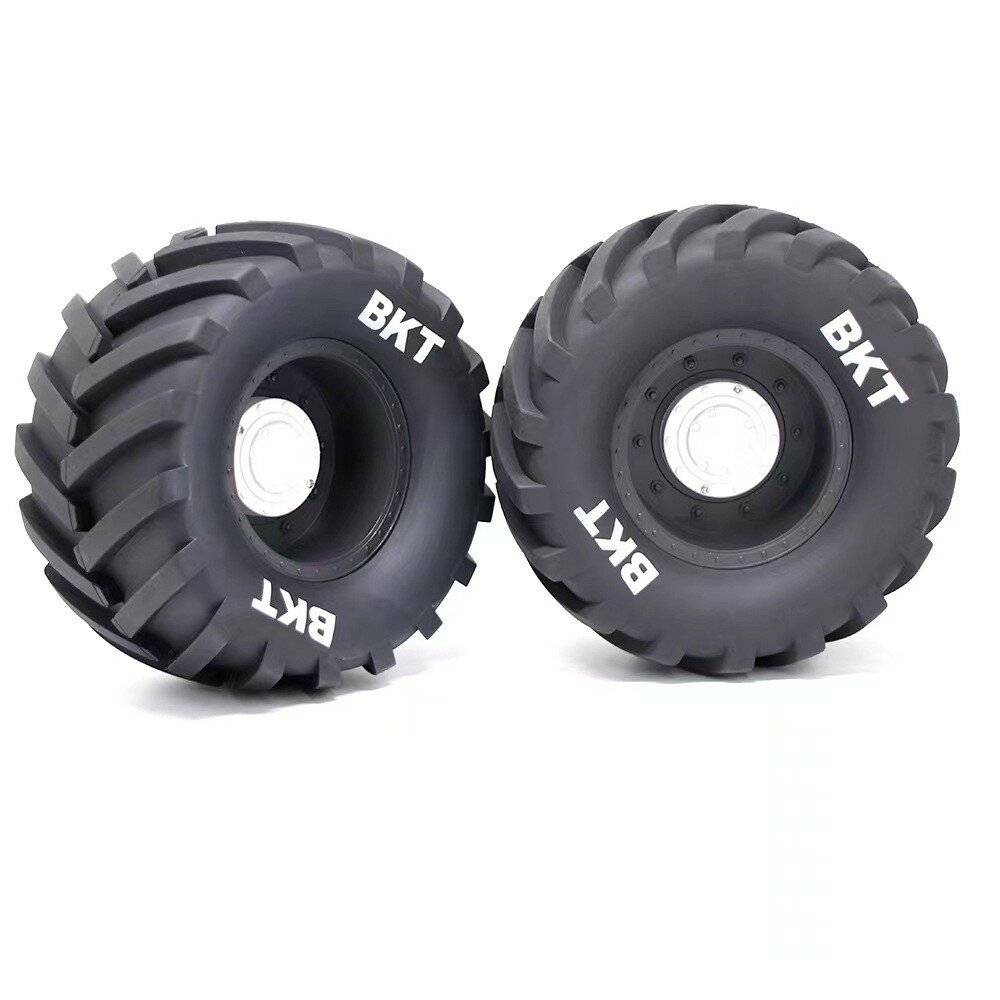 2PCS monstertruckdäck och hjul 14mm/17mm justerbara för 1/8 LOSI LMT W66 KYOSHO Axial fjärrstyrda bilar, fordon och mode