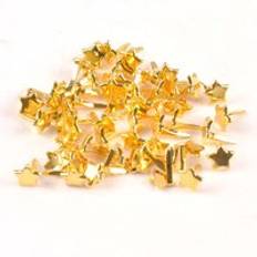 Golden star brads scrapbooking utsmyckning fäste brads metall hantverk för pappersdekoration 8 x 11mm cp2403