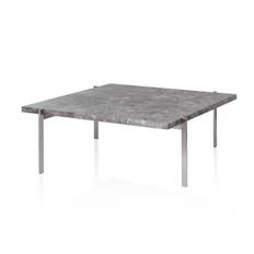 PK61™ Sofabord 80x80 - Gråbrun marmor, matslebet