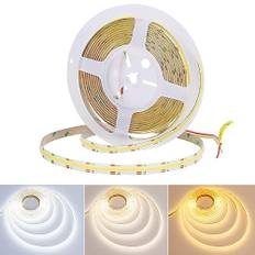 JOYLIT CCT COB LED Ljuslistor 24V 5M 2700K-6500K Justerbar Vit Inomhus, CE UL Pro 640LEDs/M 2000LM/M Superljus CRI 92+ 90W LED Strip För Kommersiellt, Bostadsbruk (Strömförsörjning Inkluderas Ej)