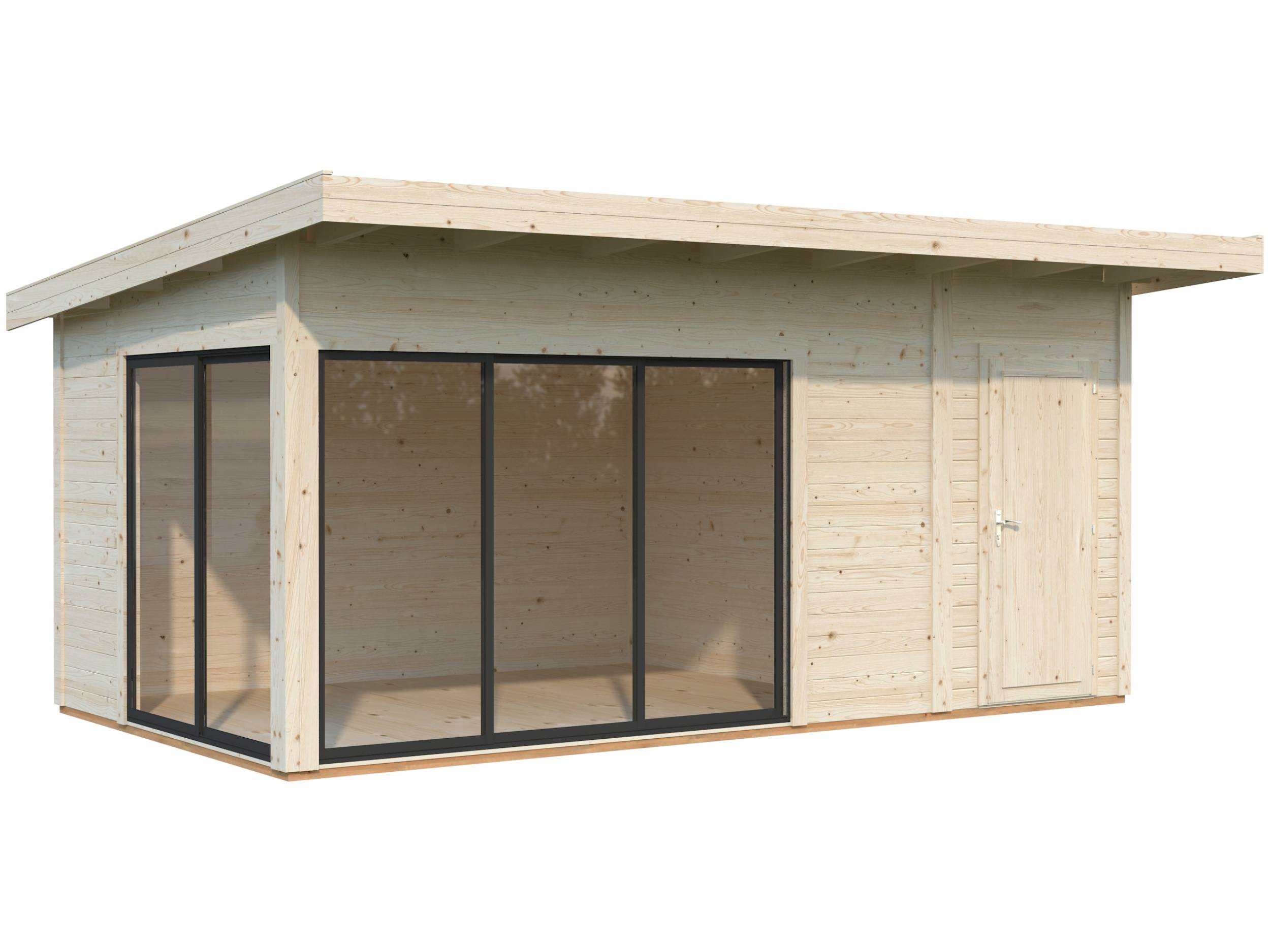 Anneks m/skydedør, Andrea Plus, 15,2 m², natur
