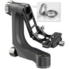 Professionellt stativ gimbalhuvud, CNC aluminiumlegering Heavy Duty 360° Panorama stativhuvud med 1/4 tums Arca-Swiss snabbkopplingsplatta för DSLR-kameror, lastkapacitet upp till 20 kg