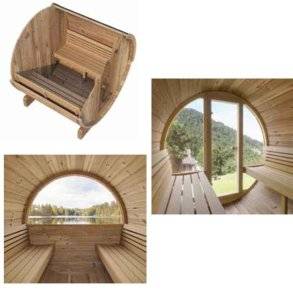 Sauna Tønde Ergo Thermowood - 3 str - Saml selv