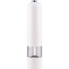 Automatisk elektrisk peppar kvarn ledde lätt salt peppar slipning flaska keramiska kök kryddor slipverktyg saltverk - Vit 22.5 x 5.2cm