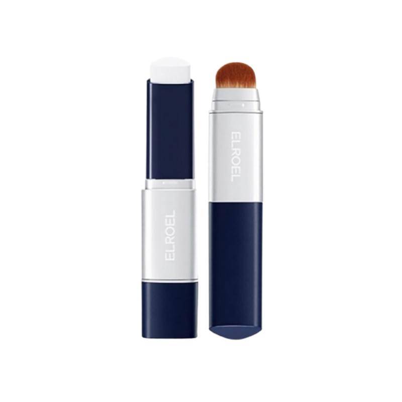 ELROEL Blanc Cover Cream Stick Foundation | Color-Changing Smart Foundation with Built-in Brush | SPF50+ PA+++ | 13g / 0.45 oz.