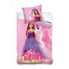 Barbie og Unicorn Sengetøj 150x210 cm